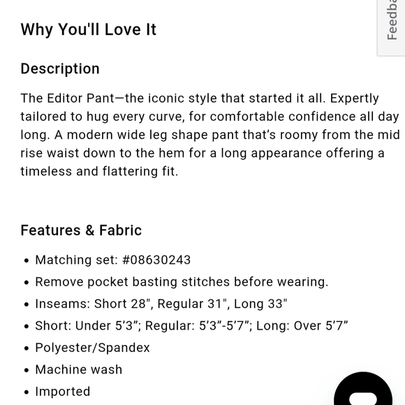 Express Editor Signature Stretch Mid Rise Wide Leg Pant Red 14S NWT - Picture 5 of 6